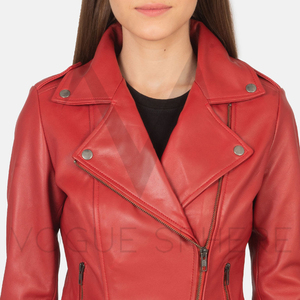 Chaqueta de cuero genuino para mujer OEM con capucha desmontable elegante duradera e ideal para chaquetas de mujer de marca personalizada - Product Image 6