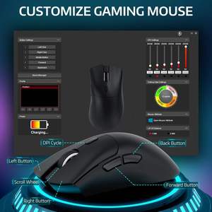 <span class=keywords><strong>Mouse</strong></span> da Gaming Wireless ATTACK SHARK R1 Tri-Mode 2.4G BT5.2 Cablato, Ultra-Leggero 59g, Sensore PAW3311 18000DPI, Batteria 65H per PC Gamer - Product Image 5