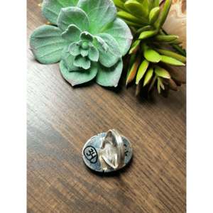 Dane Skeets <b>Boho</b> Cotton Candy Dahlia Sterling <b>Silver</b> <b>Ring</b> Size 7 Natural Stone Bezel Set Oval Cut Fine Jewelry for Everyday Wear - Product Image 4