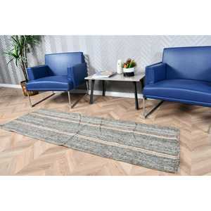 2.1x6.3 ft Turkish <b>Rug</b>, Vintage <b>Runner</b> <b>Rug</b>, Gray Pink Southwestern <b>Rug</b> - Product Image 3