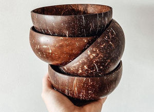 Cuenco hecho a mano natural de alta calidad superventas de cáscara de coco cuenco de coco original de Vietnam - Product Image 3