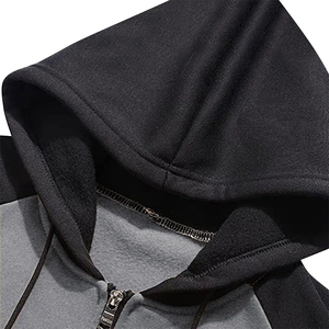 Survêtement Homme Personnalisé 600 g/m² Léger 100% Coton Respirant Hiver Coupe Classique Grande Taille 2-en-1 avec Capuche pour Broderie - Product Image 4