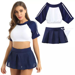 High Quality 100% Export Oriented Ladies <b>Cheerleading</b> <b>Uniforms</b> New Arrival Sleeveless Printed for Adults Girls OEM Wholesale - Product Image 3