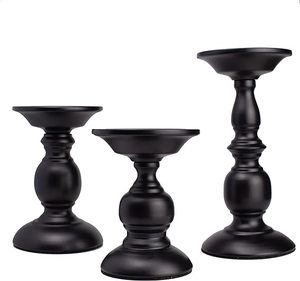 <b>Black</b> Ceramic Decorative <b>Candle</b> <b>Holder</b> for Table Decoration in Home and Hotel Features Lantern & Jar Design - Product Image 3
