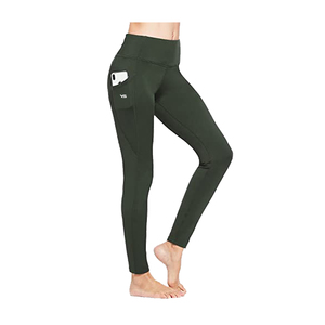 Leggings de Yoga en nylon de haute qualité pour femmes taille haute personnalisée élasthanne Fitness Jogging pantalon motif solide adultes entraînement de gymnastique - Product Image 5