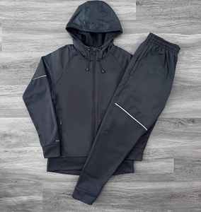 Survêtement personnalisable de haute qualité taille élastique écologique respirant léger solide hiver ensemble personnalisable haut avant - Product Image 2