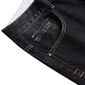 High Street Genou Longueur Droite Lâche Jeans Shorts Hommes Denim Pantalon Court Mâle Casual Personnalisé Denim Shorts - Product Image 4