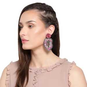 Pendientes Redondos Populares de Alta Calidad, Pendientes Bordados Elegantes Hechos a Mano, Joyería Artesanal de Diseño Creativo y Único - Product Image 3