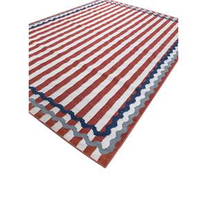 พรมขนสัตว์ทอลายทางแบบแบน Alhambra Ivory สำหรับใช้ในบ้าน-ADWP-13064 - Product Image 2