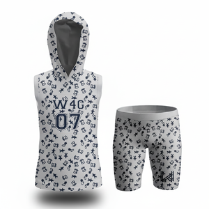 Nouveaux uniformes de football américain 7 sur 7, tailles plus grandes, personnalisables avec le nom de l'équipe, maillot de basket sublimé, à capuche, sans manches, unisexe - Product Image 1