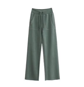 Pantalón/pantalón de cintura alta para mujer, chándal de seda cómodo para Fitness, pantalón de Yoga para mujer de invierno, informal XL - Product Image 5