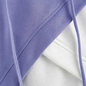 Alta calidad logotipo personalizado Drop-shoulder Crop Streetwear ecológico lienzo frente invierno moda sudaderas con capucha para mujeres - Product Image 4