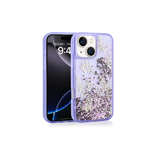 Coque de téléphone en silicone TPU souple transparente de luxe pour iPhone 15, imprimé papillon, effet pailleté, style Ins, coque arrière antichoc - Product Image 2