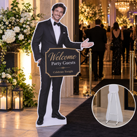 Présentoir de réception pour douche nuptiale, découpe CNC, impression UV, affichage grandeur nature avec design personnalisé pour photomaton et fête