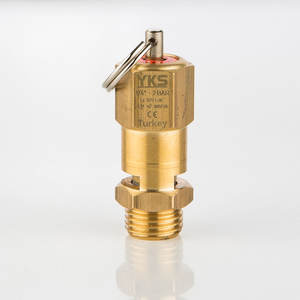 Vanne de sécurité en laiton scellée certifiée CE 3/8" 52 bars - Vanne de décharge de pression de type scellé - Matériau en laiton - Product Image 1