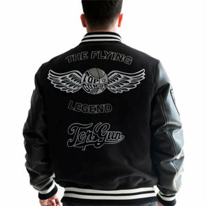 New Varsity College <b>Letterman</b> <b>Jacket</b> Customize logo Embroidery Body Sleeves High School Varsity <b>Jacket</b> - Product Image 3