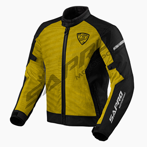 SAPRO INDUSTRIES All-Season Waterproof Reflective Safety <b>Motorcycle</b> <b>Jacket</b> Breathable Mesh % Polyester Plus Size Reinforced - Product Image 3