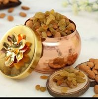 Panier-cadeau de vaisselle traditionnelle en métal doré, boîtes de rangement pour mariage et anniversaire, taille personnalisée