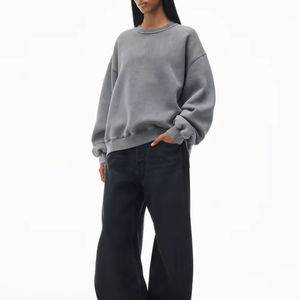 Sweat-shirt à col rond à manches longues décontracté ample pour femmes Vente en gros Prix bon marché Sweat-shirt pour femmes surdimensionné - Product Image 5