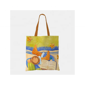 กระเป๋าช้อปปิ้งปักลายผ้าฝ้ายอินเดียทำมือจุของได้เยอะผ้าแคนวาสแห้งเร็วน้ำหนักเบามีสไตล์ยั่งยืน - Product Image 1