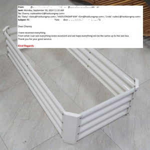 Jardinière en acier galvanisé extérieure personnalisée Gazebo robuste lit de jardin surélevé à longues racines pour la maison pot de légumes de fleur OEM ODM - Product Image 6