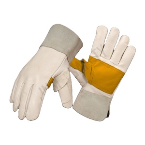 Gants de sécurité robustes pour monteurs canadiens, en cuir de vachette pleine fleur et croûte, doux et confortables pour le travail - Product Image 5