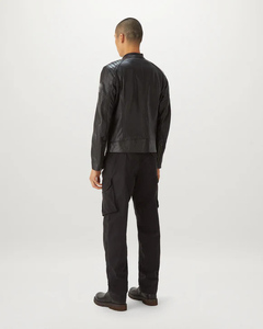 Chaqueta de Cuero Genuino Personalizada de Alta Calidad 2026, Cierre de Cremallera, Precio al por Mayor, para Hombre, OEM, Hecha en Pakistán - Product Image 3