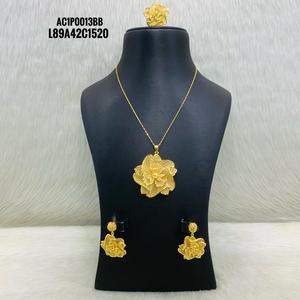 UY-pendientes de arroz chapados en oro, para hombres - Product Image 1