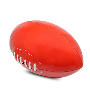 Ballon de football américain professionnel de rugby en cuir avec logo personnalisé Ballon de rugby à surpiqûres en cuir de qualité supérieure - Product Image 5