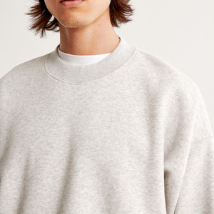 Vente en gros Sweat-shirt ras du cou en polaire vierge Sweat-shirt personnalisé en polyester pour hommes - Product Image 3