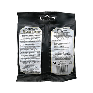 Pastillas para garganta y pecho Jakemans 73g sin azúcar proporciona un alivio calmante del mentol sin azúcar añadido - Product Image 5
