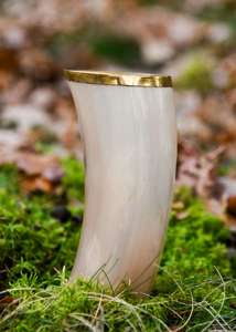 Faizacraft Natural Crafts Polished Horn Cup Beer Drinking <b>Mug</b> Shot <b>Glass</b> - Product Image 3