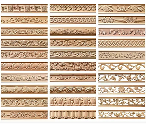 Moulures en bois massif de qualité supérieure, plinthes pour armoires, moulures de plinthes personnalisées pour la finition décorative du bas des armoires de cuisine - Product Image 3