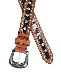 Sexe Neutre Ceinture en cuir occidental de haute qualité Ceinture en cuir de cow-boy/cow-girl vintage du fournisseur en gros - Product Image 1