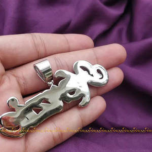 Colgante de letra Hip Hop para hombre de Plata de Ley 925 de lujo totalmente helado con diamantes redondos cultivados en laboratorio de corte brillante para fiestas - Product Image 6