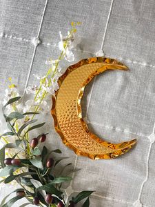 Juego de 2 bandejas metálicas de Ramadán, perfectas para servir frutas secas y dulces durante celebraciones especiales de Ramadán en casa - Product Image 3