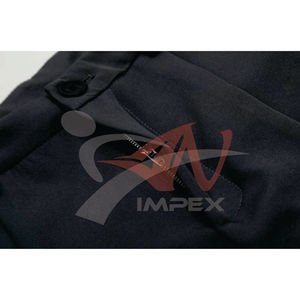 Unisex Retro Pleated Design Scimitar Pants Simple Versatile Loose Wide-Leg Long Casual Lightweight Straight Mid Waist Zipper - Product Image 5