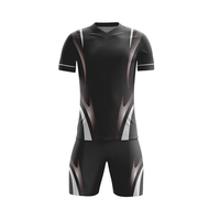 Uniforme de Fútbol Personalizado con Cuello en V, Teñido, 100% Poliéster, Sin Mangas, Unisex, Elástico, Antibacteriano, de Alta Calidad
