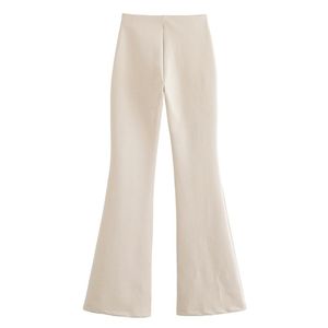 Vente en gros dernier pantalon évasé haute couture pour femmes pantalon doux pour tenue décontractée pantalon lavable en machine pour femmes pas cher - Product Image 4
