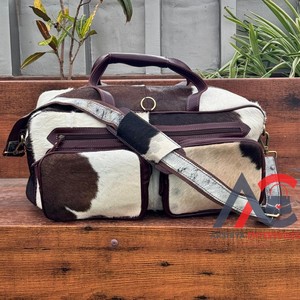 Bolsa de pañales de marca personalizada de cuero de vaca, pequeño vaquero occidental, accesorios para bebés, regalo de embarazo, regalo para Baby Shower, recién nacido - Product Image 1