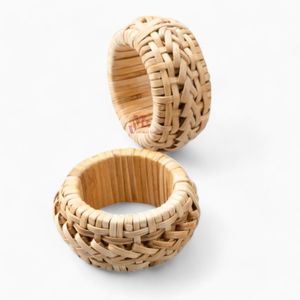 แหวนผ้าเช็ดปากงานฝีมือ ตกแต่งโต๊ะงานแต่งงาน และร้านอาหาร แหวนผ้าเช็ดปากหวายจากเวียดนาม - Product Image 6