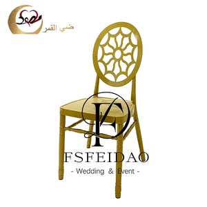 Wholesale Iron Fabric Spray <b>Painted</b> Golden Phoenix Modern Customizable Color Outdoor Dining Wedding Living Room Home Furniture - Product Image 5