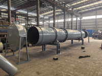 Séchoir rotatif industriel à gaz à grande capacité pour la métallurgie des métaux, séchoir à tambour robuste pour biomasse et sciure de bois