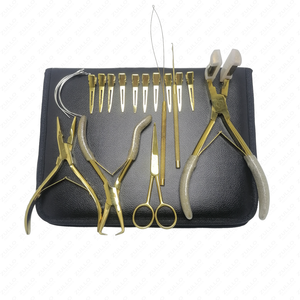 Kit d'outils d'extension de cheveux couleur or de qualité supérieure pince à ruban perlage outils d'extension de cheveux abordables - Product Image 6