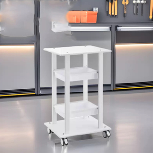 プロフェッショナルローリングビューティートロリー無声回転ホイール付きモダンデザインサロンホテル用木材素材 - Product Image 2