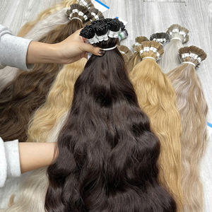 Extensions de cheveux naturels vietnamiens à pointe I, kératine, double tirage, cuticules alignées, qualité supérieure, fournisseur de cheveux bruts - Product Image 5