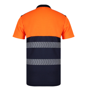 Camisetas Polo de Trabajo de Seguridad Reflectantes de Manga Larga para Hombre, Chaleco de Tela de Poliéster de Alta Visibilidad, Logotipo Personalizable - Product Image 6