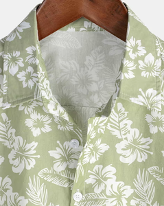 Camisa Hawaiana Estilo 2026 ODM/OEM para Hombre, Camisa Hawaiana Personalizada con Estampado de Flores Mixtas, Camisas de Vacaciones en la Playa, Talla 6XL para Otoño - Product Image 3