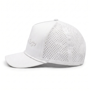 Gorra Snapback Personalizada OEM ODM con Logotipo, Perforada, Transpirable, de 5 Paneles, Color Sólido, con Cuerda, para Deportes al Aire Libre - Product Image 2