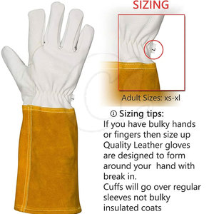 ถุงมือเชื่อม TIG คุณภาพสูง ปี 2025 ป้องกันมือและแขน ถุงมือเชื่อม TIG - Product Image 2
